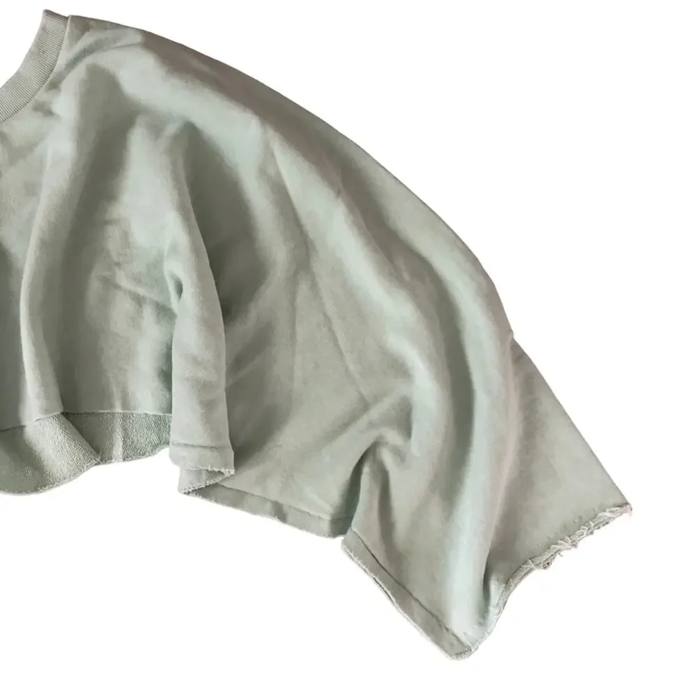 Niyama Sol Kimono Cropped Sweatshirt Athletic Yoga Mint Medium New - Picture 5 of 9